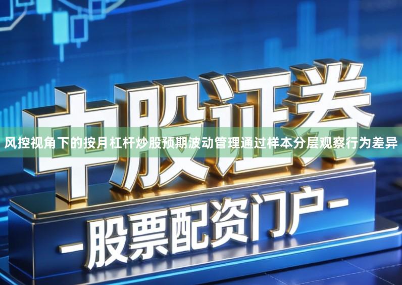 风控视角下的按月杠杆炒股预期波动管理通过样本分层观察行为差异
