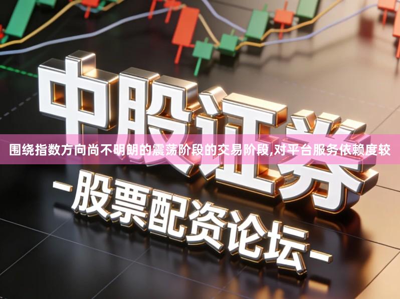 围绕指数方向尚不明朗的震荡阶段的交易阶段,对平台服务依赖度较